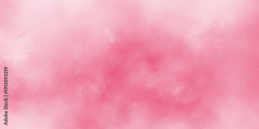 Obraz premium Fantasy light red, pink shades watercolor background. light pink and white colors background for design subtle color. Soft pink grunge background frame plane sky view with stars and sunset1283