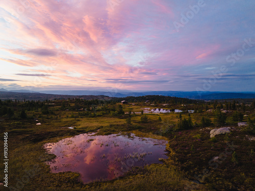 Sunset at Blefjell, Norway