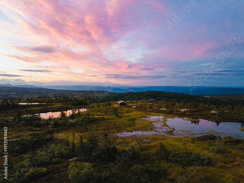 Sunset at Blefjell, Norway