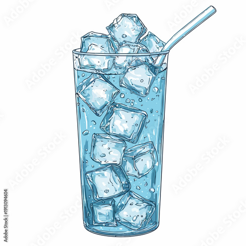 very cool design soda drink .with ice