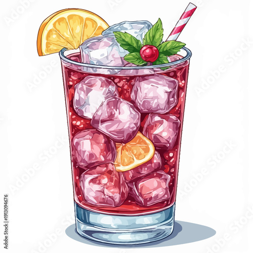 very cool design soda drink .with ice