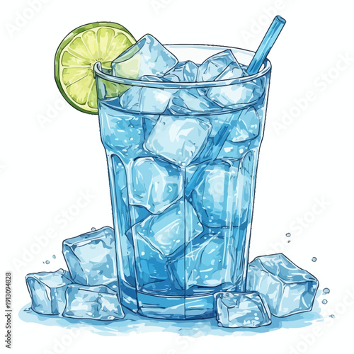 very cool design soda drink .with ice