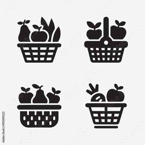 Sshopping basket with flowers
