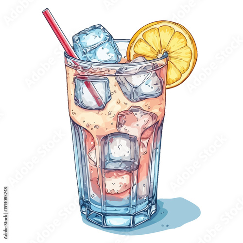 very cool design soda drink .with ice