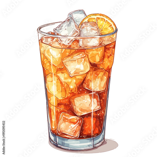 very cool design soda drink .with ice