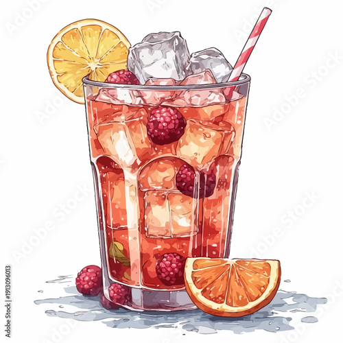 very cool design soda drink .with ice