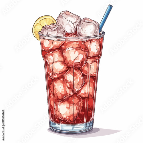 very cool design soda drink .with ice