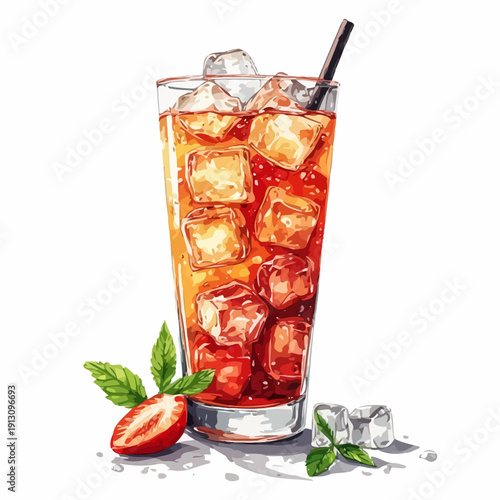 very cool design soda drink .with ice