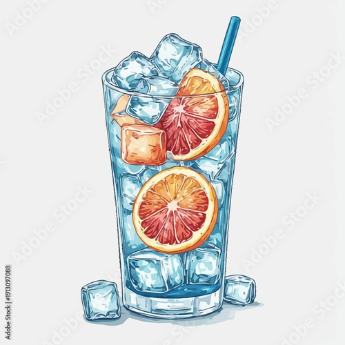 very cool design soda drink .with ice