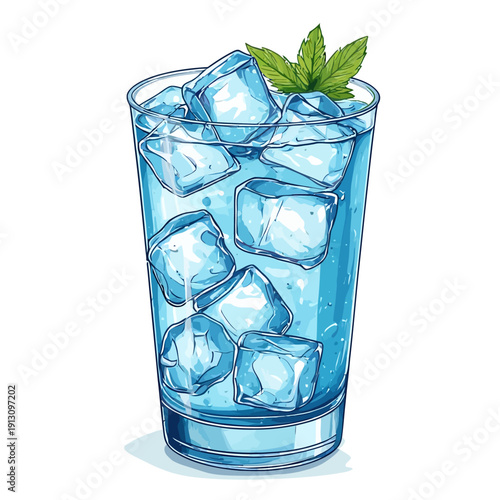 very cool design soda drink .with ice