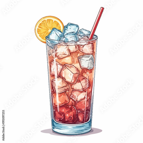 very cool design soda drink .with ice