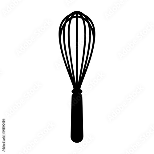 A classic wire whisk used for mixing and whipping ingredients in cooking