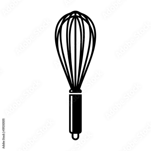 A classic whisk used for mixing and whipping ingredients in culinary preparations