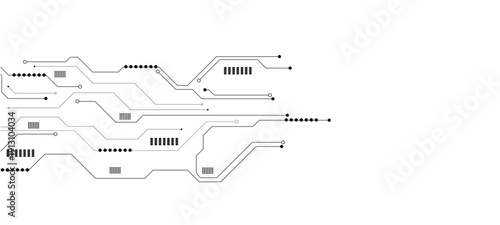 Abstract AI circuit board background. Tech pattern with chipset, semiconductors, circuit board background circuit board background