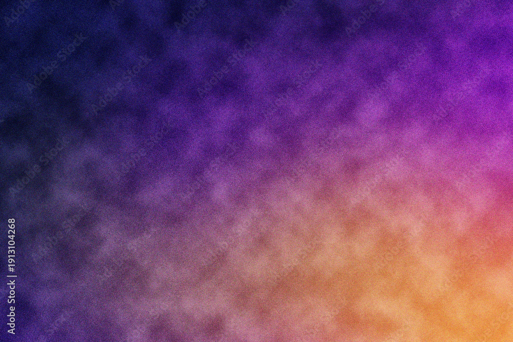Fototapeta premium An abstract neon gradient background with a grainy texture and noise effect. A modern, vibrant backdrop for design, wallpaper, banners, or creative digital projects.
