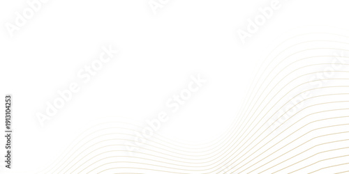 Abstract luxury gold flow line pattern on white background. Simple design. Premium vector striped texture golden