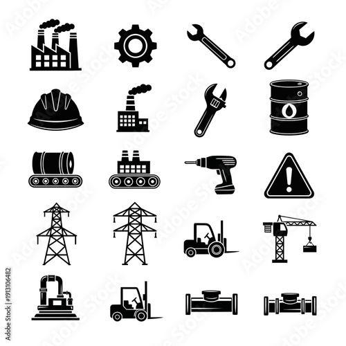 Industrial Icons Set 4.