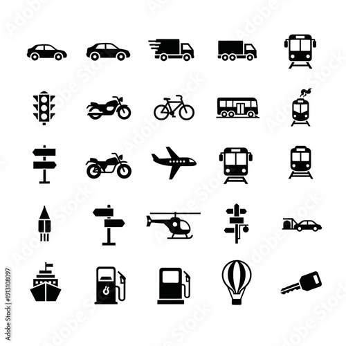Collection of Transportation Icons 1.