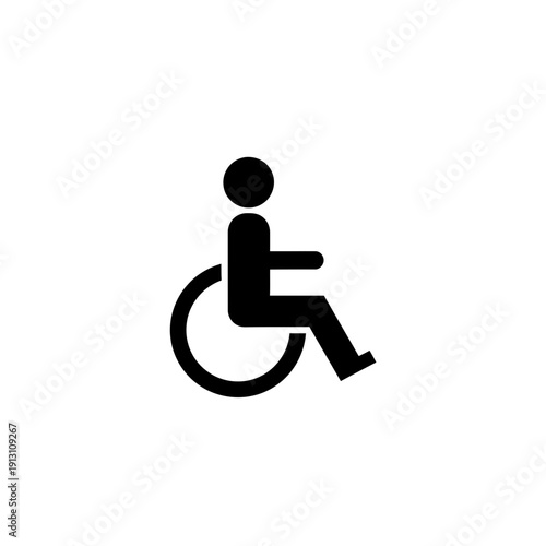 Wheelchair accessibility symbol icon.