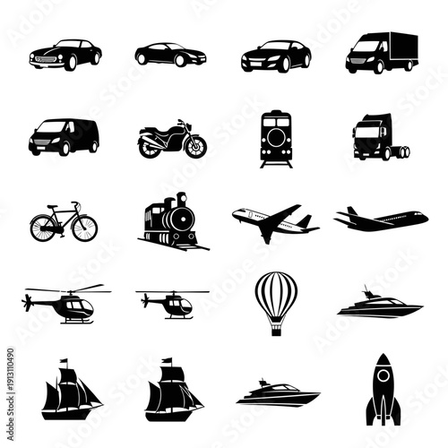 Collection of Transportation Icons 8.