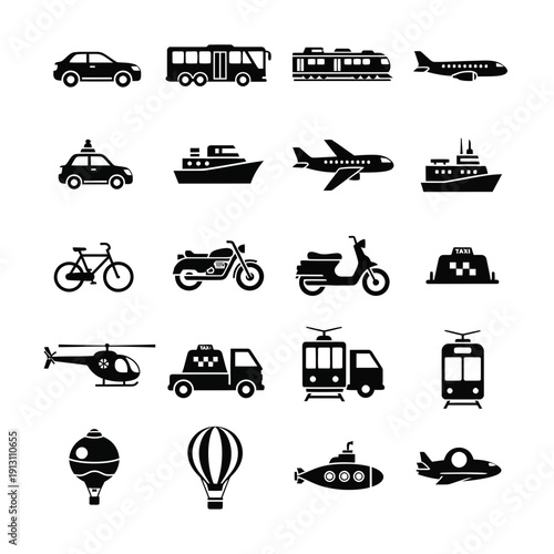 Collection of Transportation Icons 30.