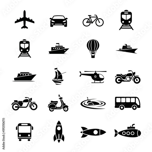 Collection of Transportation Icons 29.