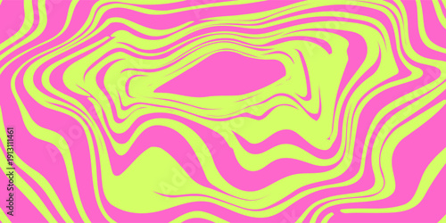 Swirl Spiral Psychedelic Pattern. Abstract Groovy Vector Background. Fun Twirl Spiral Bg