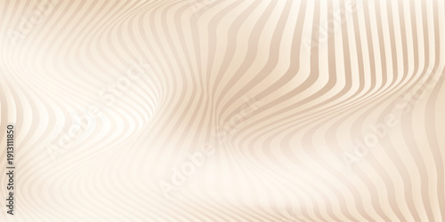 Wavy lines effect and beige soft color. Beautiful background