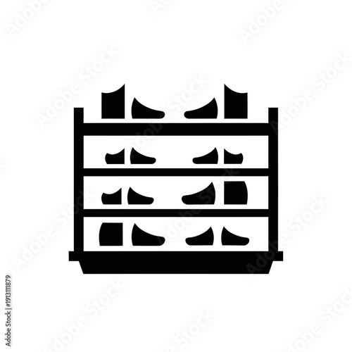 Shoe Rack Icon.