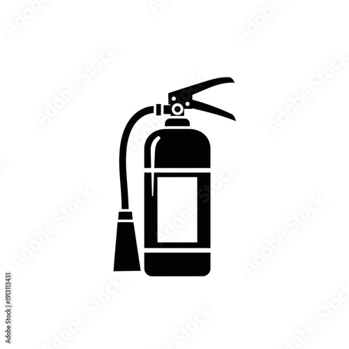 Fire extinguisher icon symbol safety equipment.