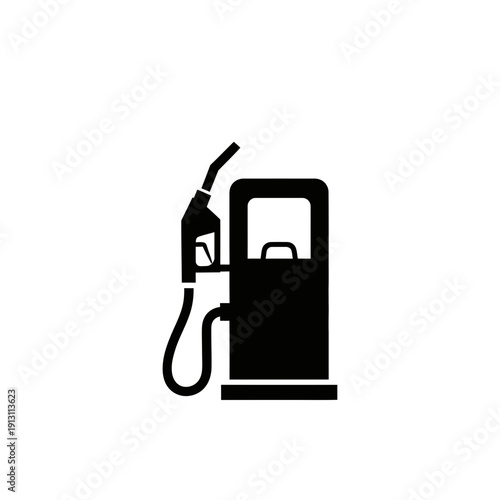 Gas pump icon fuel dispenser petrol station symbol.