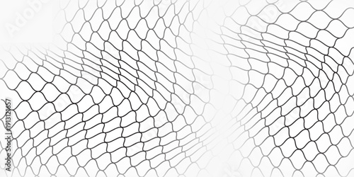 Nets black seamless pattern. Modern fiishing nets with mesh background
