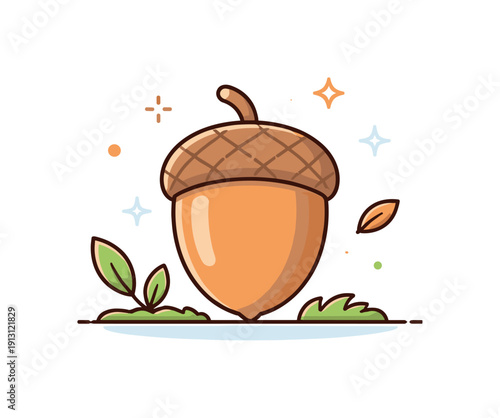 Acorn as a symbol of resilience and quiet strength. A simple yet powerful visual metaphor where the seed conveys endurance stability and