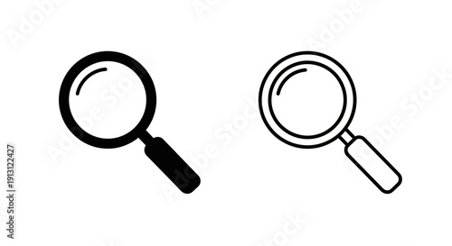 Magnifying glasses, magnifying glasses icons, magnifying glasses vector Vector