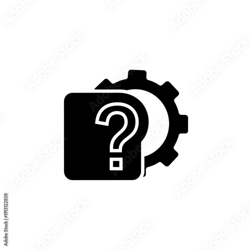 Question Mark and Gear Icon.