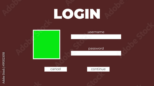 Modern Green Theme Login Page for Website and Mobile