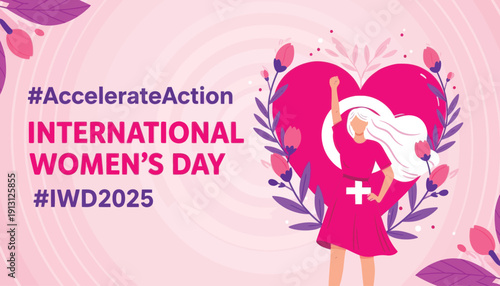 International women's day 2025 celebration with a nurse