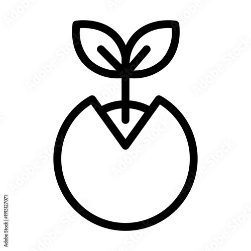 sprout line icon