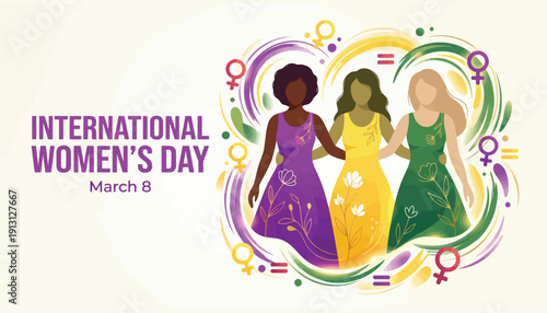 International women's day celebration with diverse women