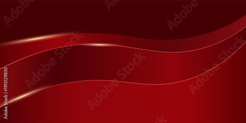 Abstract background design modern red and gold geometric elements vector illustration