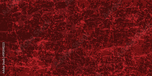 Dark red abstract grunge background with distressed texture and shadow. Suitable for dramatic, horror, and artistic design concepts. EPS 10