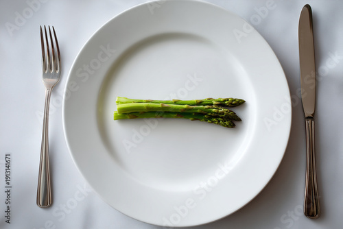 Vegetable on plate. Single vegetable on plate