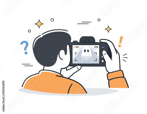 Ghostly Encounter Snapshot. Spooky, eerie photography