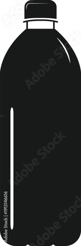 Water Bottle Vector Icon – Hydration Drink Container Symbol