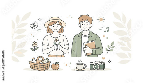 Neutral spring textures. A clean editorial backdrop with soft leaf silhouettes, light grain overlays, and neutral spring-inspired colors. The