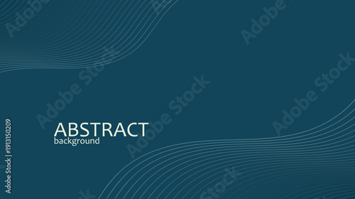 Wavy blended lines with blue cyan gradient mesh abstract background nice for wallpaper or banner