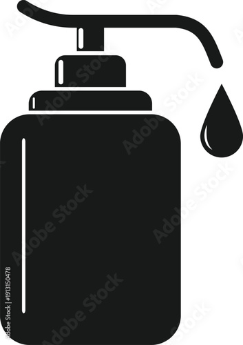 Antibacterial Sanitizer Bottle Illustration – Medical Hygiene Concept
