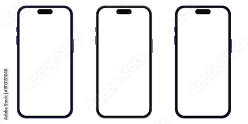iPhone 17 Pro & Pro Max Realistic 3D Smartphone Mockup with Multiple Color Options – Front & Back View