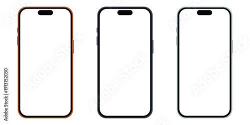 iPhone 17 Pro & Pro Max Realistic 3D Smartphone Mockup with Multiple Color Options – Front & Back View