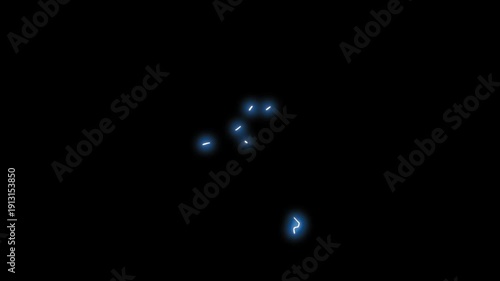 Flash FX electric animation with hand drawn lightning bursts, glowing thunder arcs and explosive cartoon energy effects on black screen perfect for anime scenes, VFX or action transitions